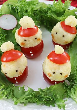 簡単かわいい♡サンタのポテトサラダ-レシピのメイン写真