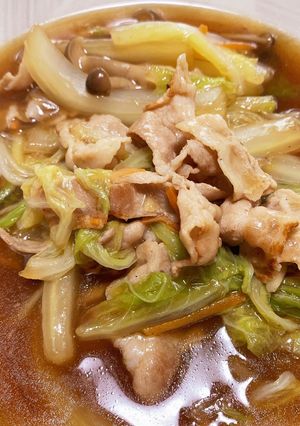 家にあるもので！白菜の中華あんかけ-レシピのメイン写真