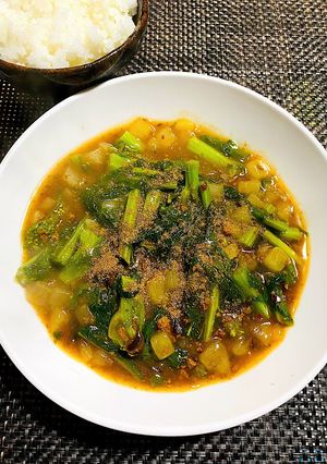 菜の花と大根の麻婆-レシピのメイン写真