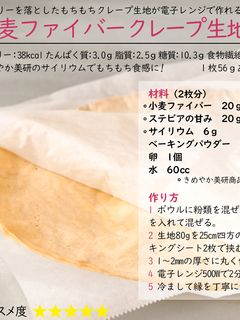 もちもち小麦ファイバークレープ生地-レシピのメイン写真