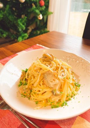 ホタテとエリンギのミルクパスタ-レシピのメイン写真