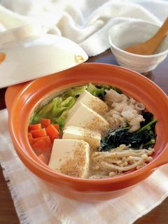 野菜たっぷり豆乳鍋。-レシピのメイン写真