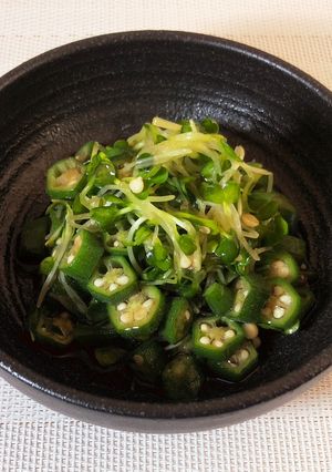 かいわれとオクラの和え物-レシピのメイン写真