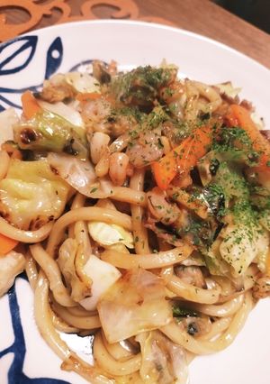 余り物オイスター焼きうどん-レシピのメイン写真