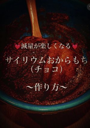 サイリウムおからもち（チョコ）-レシピのメイン写真