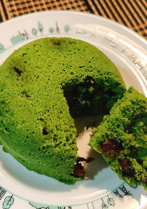 ☆抹茶と黒豆のおからシフォン☆-レシピのメイン写真