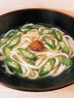 梅オクラうどん-レシピのメイン写真