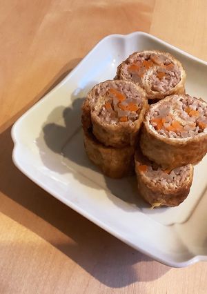 ごぼうとにんじんの甘辛信田巻-レシピのメイン写真