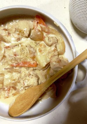 簡単！鶏むね肉ルーなしクリームシチュー-レシピのメイン写真