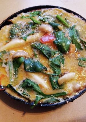 【これで一食にも】アマランサスのオムレツ-レシピのメイン写真