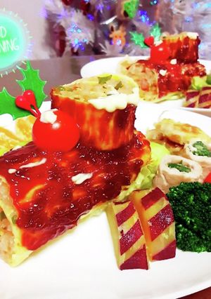 X'MAS☆オムロールでブッシュドノエル-レシピのメイン写真