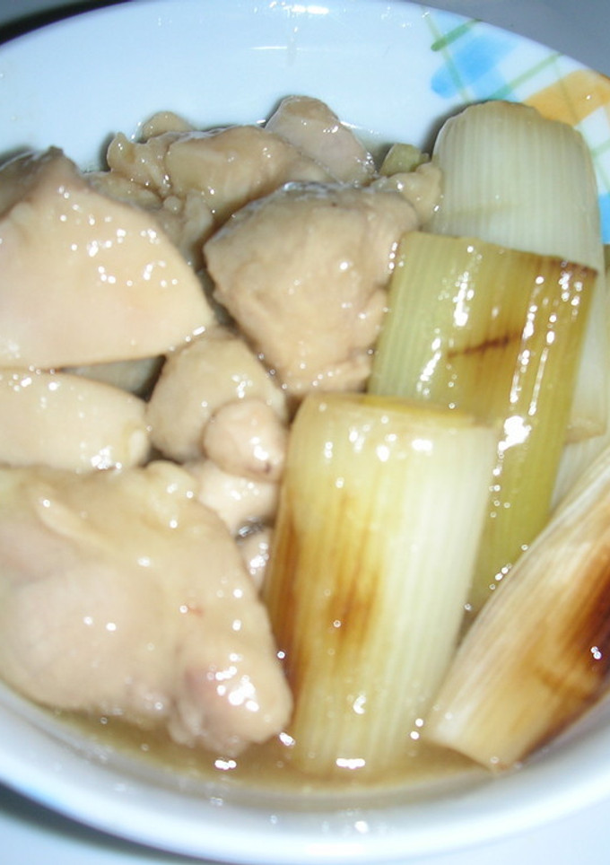 焼きねぎと鶏肉の煮物-レシピのメイン写真
