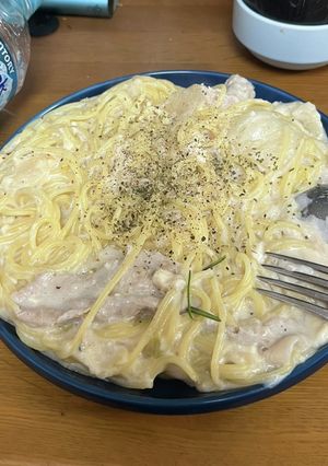 鍋のあまりものクリームパスタ-レシピのメイン写真