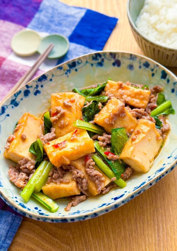 厚揚げとひき肉のピリ辛炒め♩-レシピのメイン写真