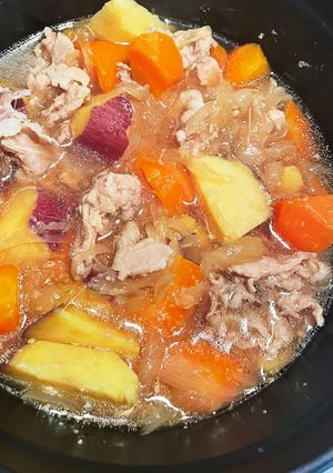 薩摩芋で肉じゃが-レシピのメイン写真