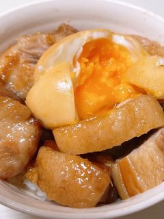 炊飯1回でできる!炊飯器でとろとろ角煮♪-レシピのメイン写真
