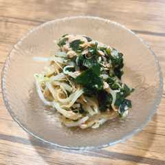 รูปของ もやしとワカメのツナサラダ