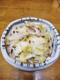 梨湖の簡単！キャベちくわ！-レシピのメイン写真