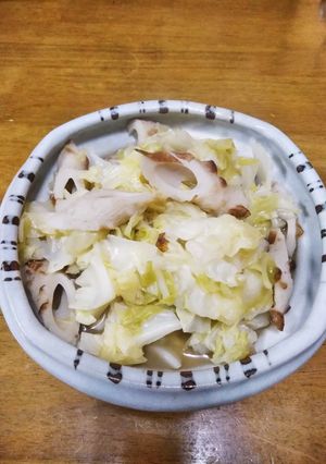 梨湖の簡単！キャベちくわ！-レシピのメイン写真