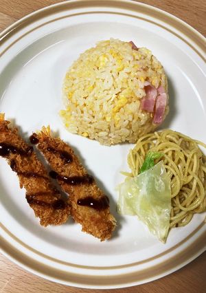 ベーコンのコンソメライス、お子様ランチ-レシピのメイン写真