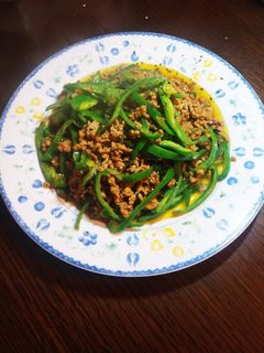 簡単☆挽き肉とピーマンのカレー風味炒め-レシピのメイン写真