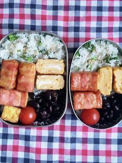 高校生 息子と娘のお弁当 68-レシピのメイン写真