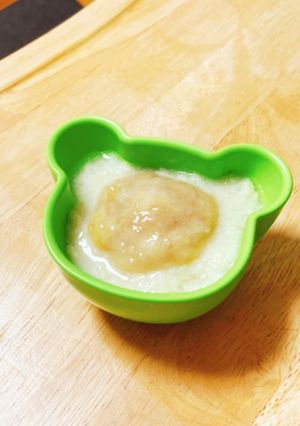 レンジで簡単☆離乳食バナナミルクパン粥-レシピのメイン写真