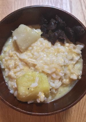 さつまいもとえのきの卵おじや-レシピのメイン写真