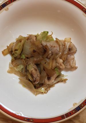豚肉と玉ねぎとレタスの「八宝醤」炒め-レシピのメイン写真