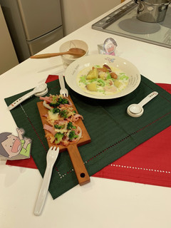 れんこんピザとさつま芋と白菜のクリーム煮-レシピのメイン写真