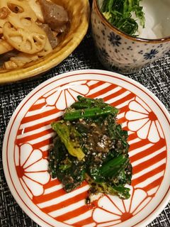 ほうれん草ゴマ味噌和え-レシピのメイン写真