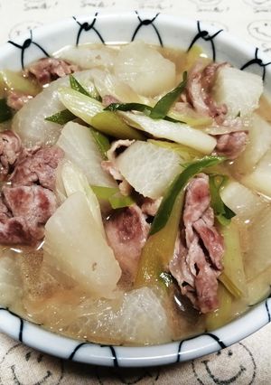 大根、長ネギ、豚肉のうま煮-レシピのメイン写真