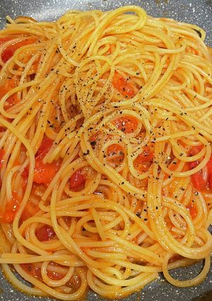 【常備品のみでOK】トマトと味噌のパスタ-レシピのメイン写真