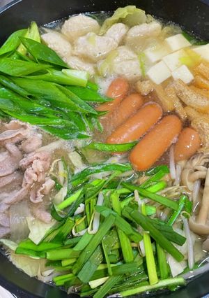 【時短】塩なべ　鶏がらベースの鍋だし-レシピのメイン写真