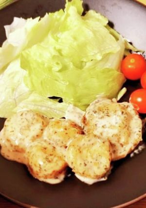 エリンギでカサ増し☆ホタテあおさマヨ-レシピのメイン写真