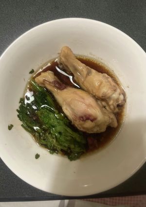 チキンと春菊のソテー-レシピのメイン写真