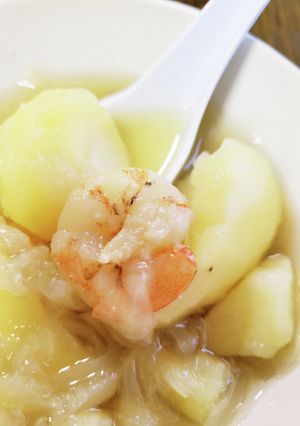 あごだしで簡単!えびとじゃがいもの煮物-レシピのメイン写真