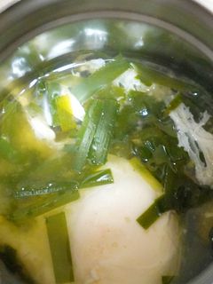 【スープジャー】にら味噌ぞうすい-レシピのメイン写真