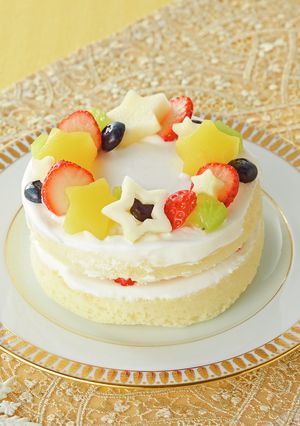 離乳食　きらきら星クリスマスリースケーキ-レシピのメイン写真