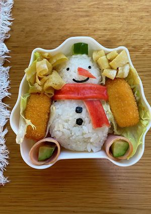 雪だるまのお弁当☆-レシピのメイン写真