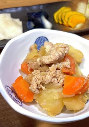 乾燥肌改善にも効果的!無水肉じゃが-レシピのメイン写真