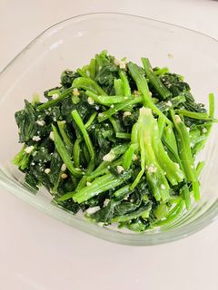ほうれん草の塩麹ナムル-レシピのメイン写真