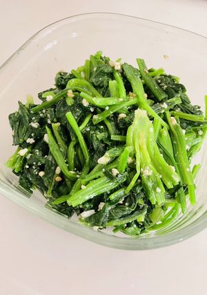 ほうれん草の塩麹ナムル-レシピのメイン写真