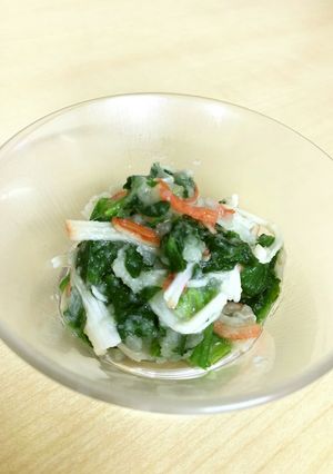 パパっとできる!ほうれん草のおろし和え-レシピのメイン写真