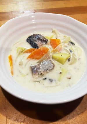 ルー不使用！鯖缶で簡単ほっこりシチュー-レシピのメイン写真