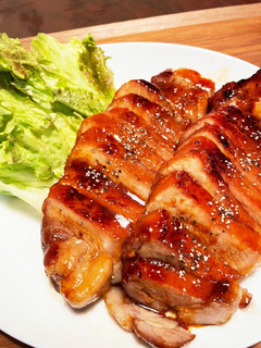 焼き豚ハチミツ掛け-レシピのメイン写真
