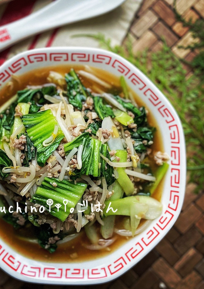 青梗菜ともやしのあんかけ中華炒め-レシピのメイン写真