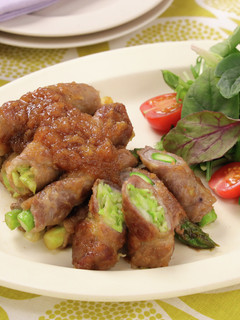 春野菜の肉巻き おろし玉ねぎソース-レシピのメイン写真