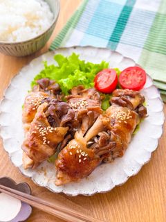 肉汁溢れる!舞茸の肉巻き-レシピのメイン写真