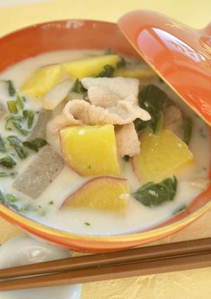 根菜のミルクみそ豚汁-レシピのメイン写真